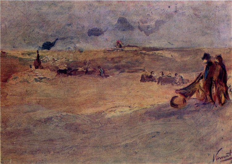 Dunes With Figures Van Gogh Oil Painting - Click Image to Close